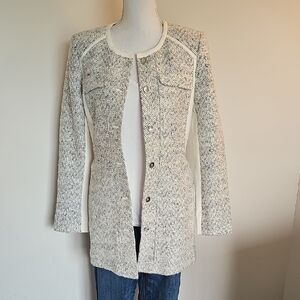 White House Black Market Ice Princess Topper in Grey